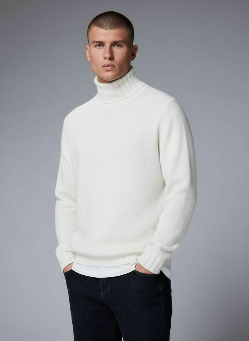 Men's Fitted Turtleneck Sweater – Sutton James