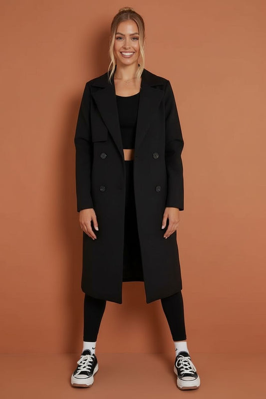 Women's Double Breasted Belted Coat – Sutton James