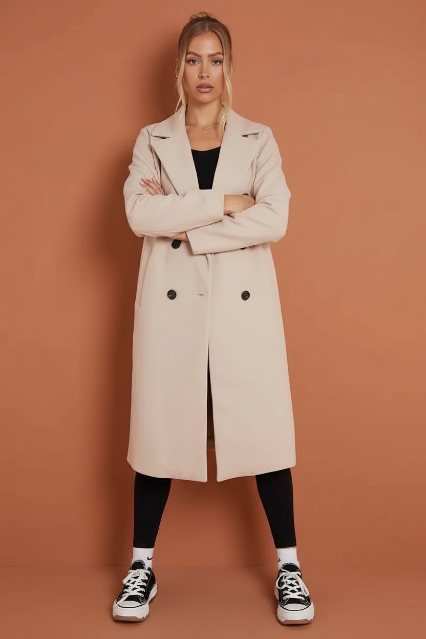 Women's Double Breasted Belted Coat – Sutton James