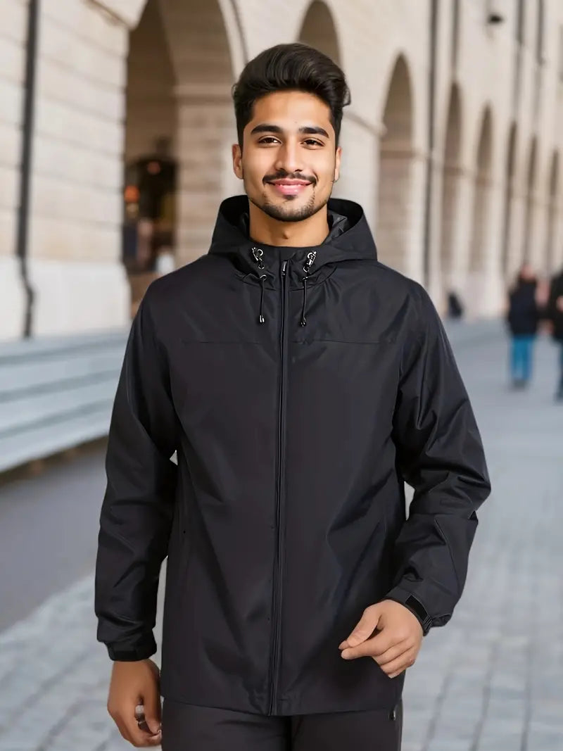 Men's Stylish Hooded Windbreaker - Waterproof Design Sutton James