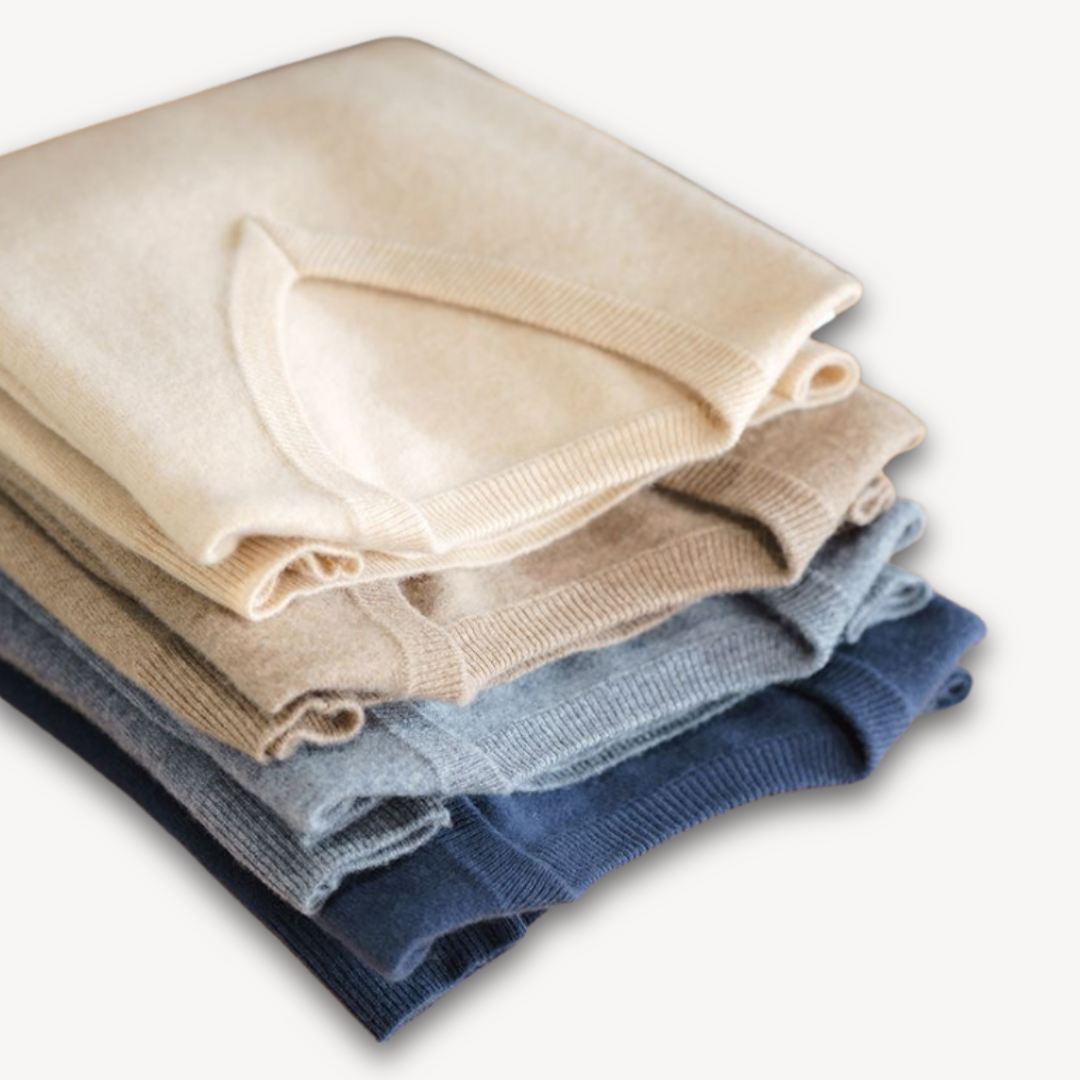 Men's Cashmere V-Neck Sweater - Slim Fit - Soft & Lightweight - Casual & Formal Wear - Adult Clothing Sutton James