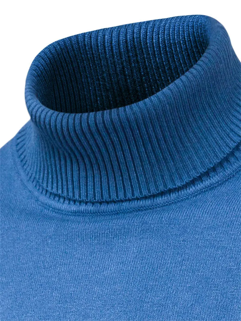 Men’s Turtleneck Sweater - Slim Fit - Soft Knit - Long Sleeve Smart Casual Wear Sutton James
