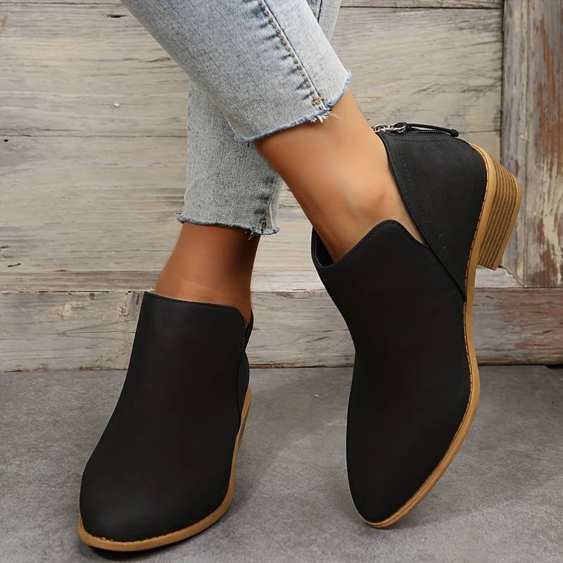 Women's Wedge Heel Pointed Toe Ankle Boots – Sutton James Sutton James