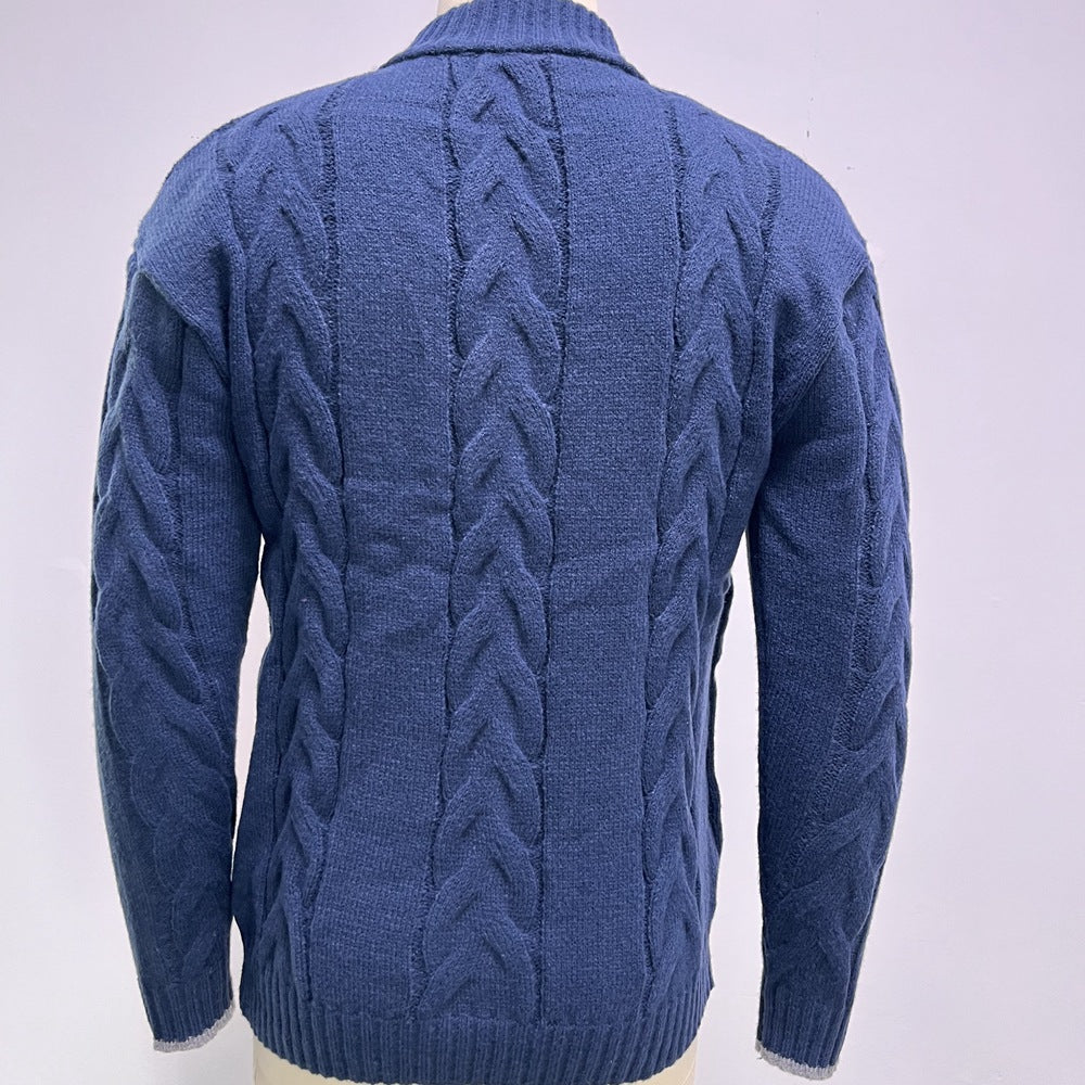 Marco | Men's Zip-Up Cable Knit Sweater Sutton James