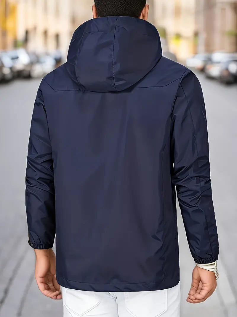 Men's Stylish Hooded Windbreaker - Waterproof Design Sutton James