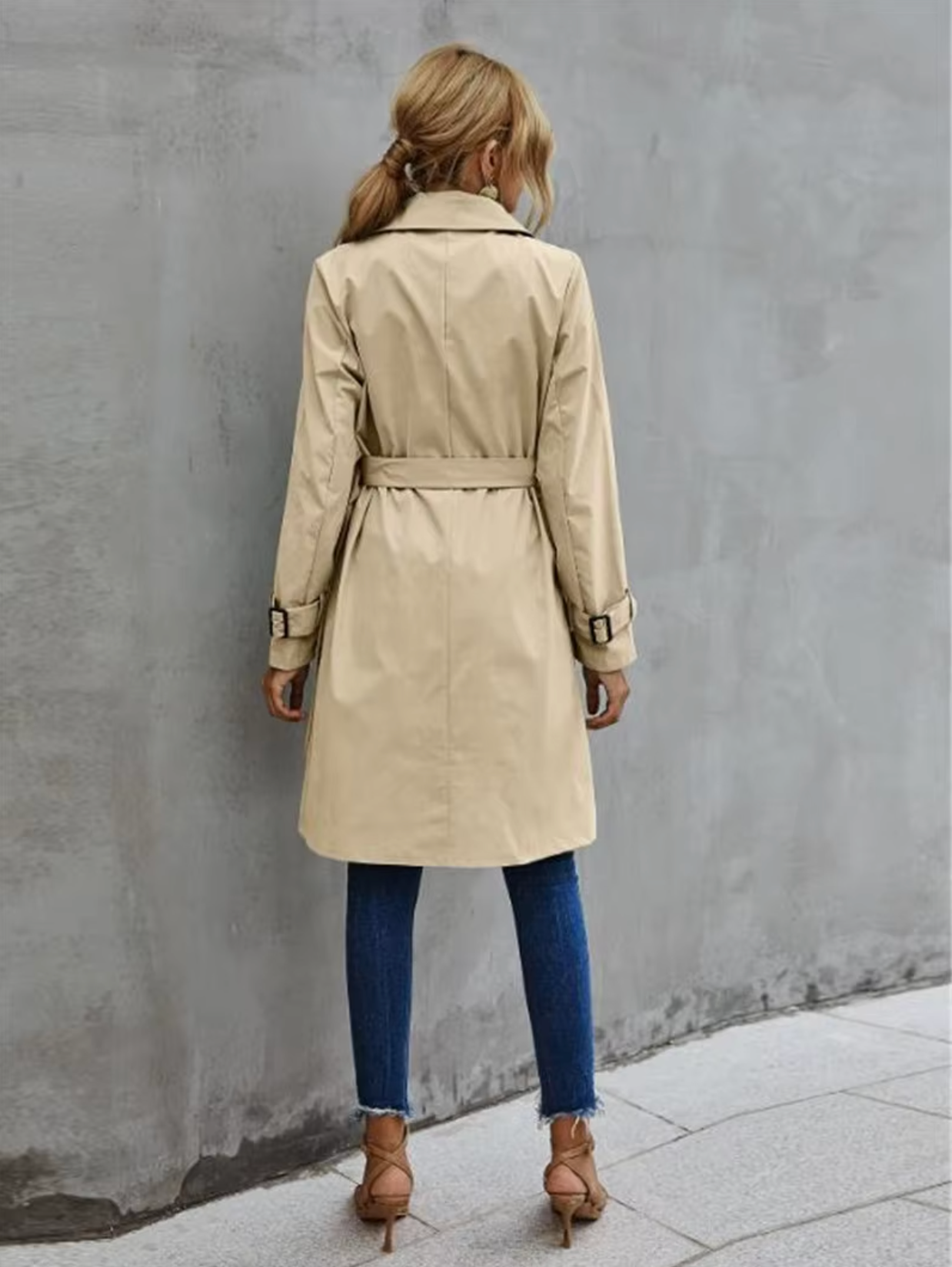 Women's Long Trench Coat - Stylish & Warm Sutton James