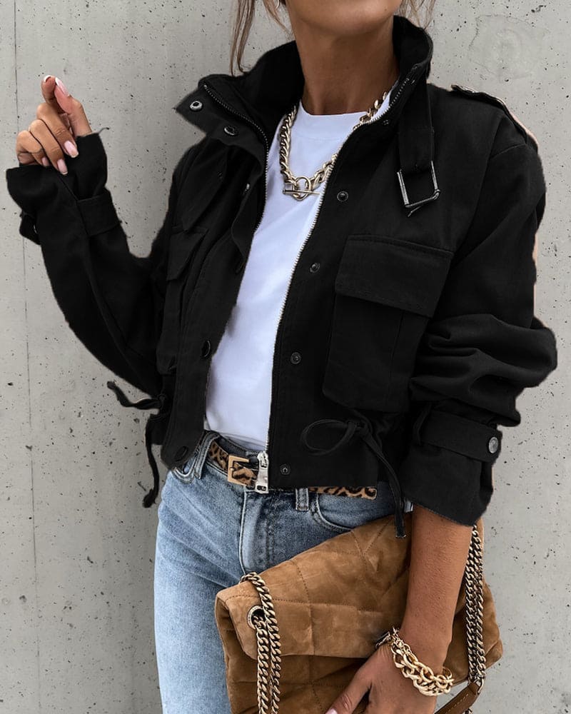Women's Cropped Utility Jacket – Sutton James Sutton James