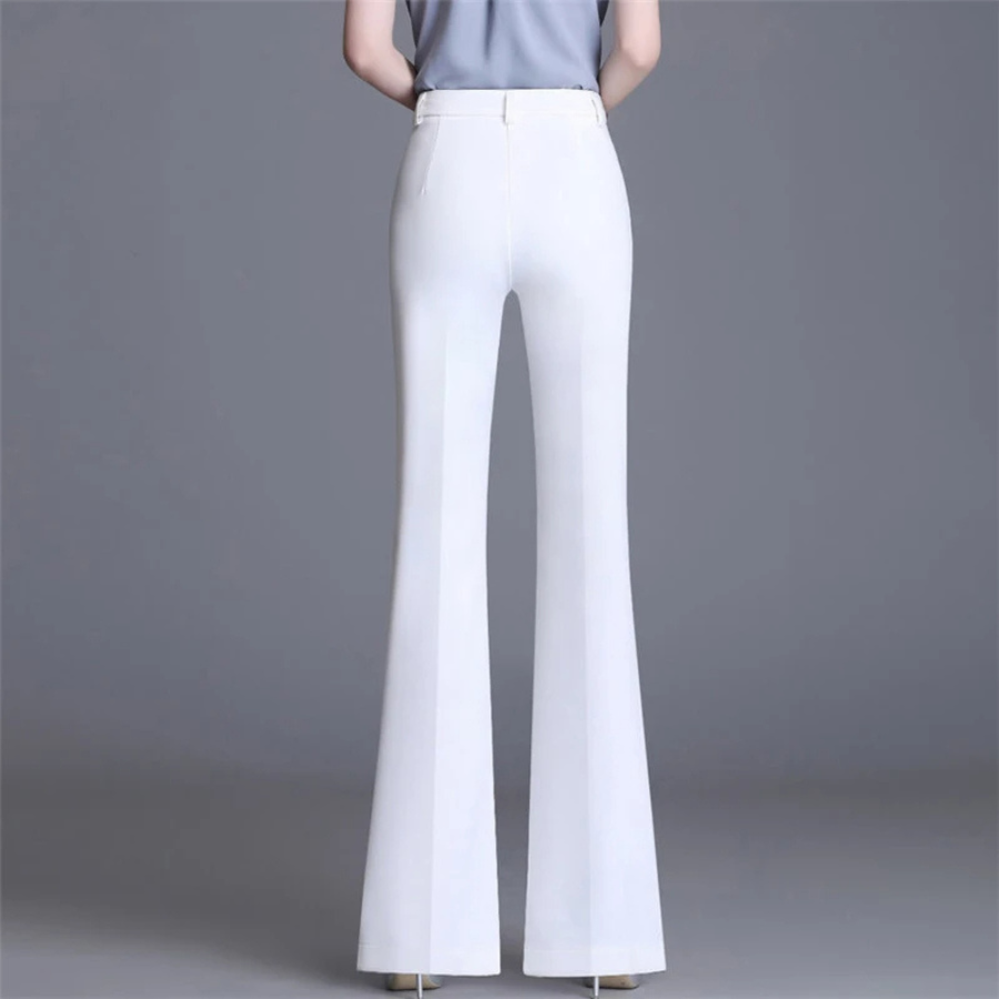 Women's Slim Fit High Waist Flared Pants Sutton James
