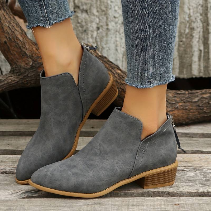 Women's Wedge Heel Pointed Toe Ankle Boots – Sutton James Sutton James