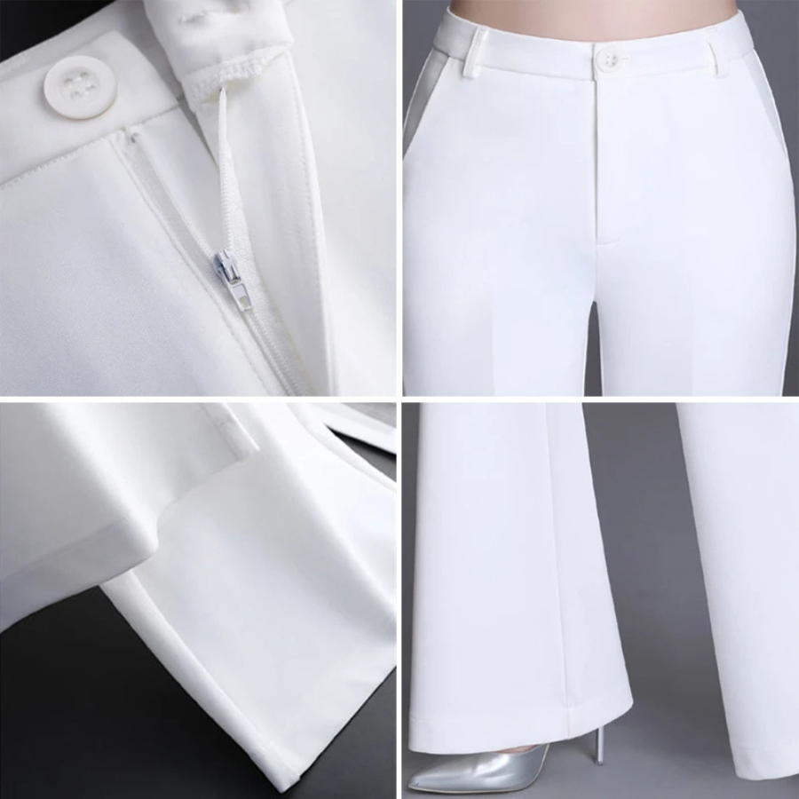 Women's Slim Fit High Waist Flared Pants Sutton James