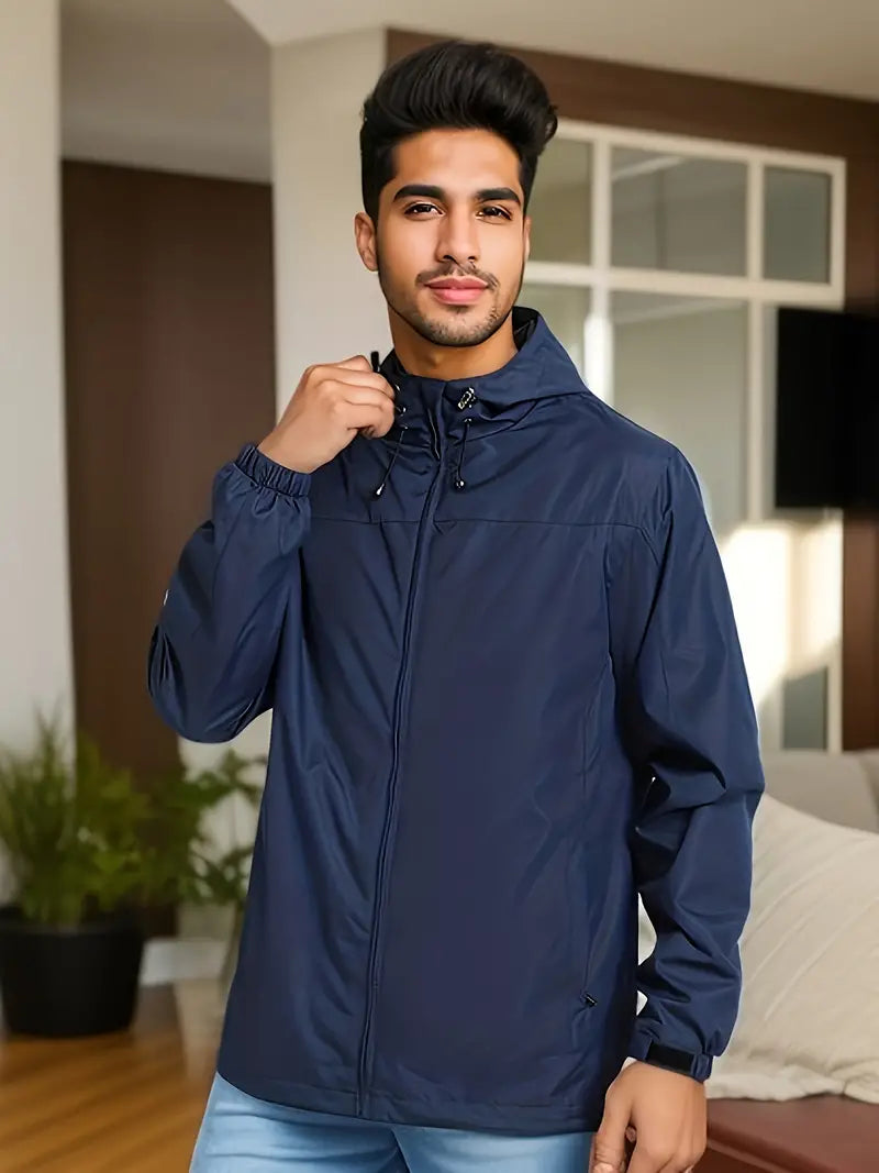 Men's Stylish Hooded Windbreaker - Waterproof Design Sutton James
