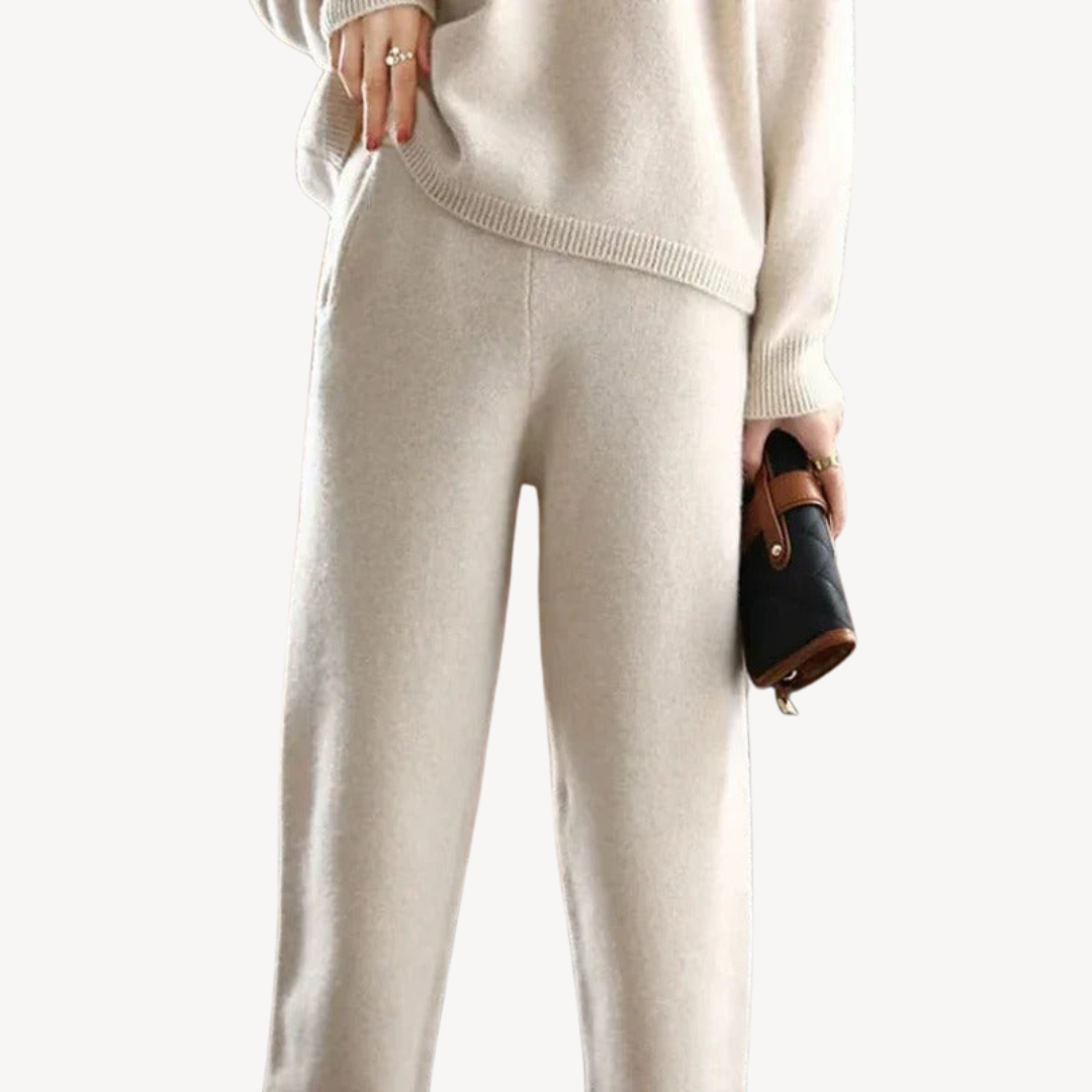 Casual Polo Knit Sweater Set for Women Sutton James