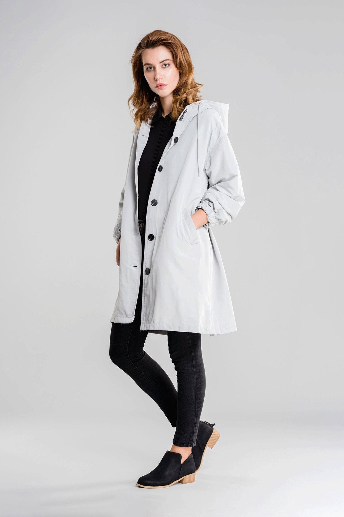 Casual Waterproof Hooded Windbreaker Oversized Rain Jacket For Women | Perfect for Outdoor Activities Sutton James