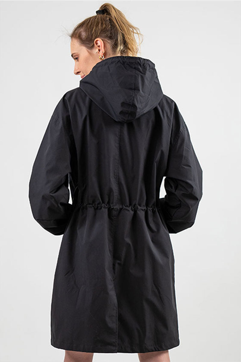 Casual Waterproof Hooded Windbreaker Oversized Rain Jacket For Women | Perfect for Outdoor Activities Sutton James
