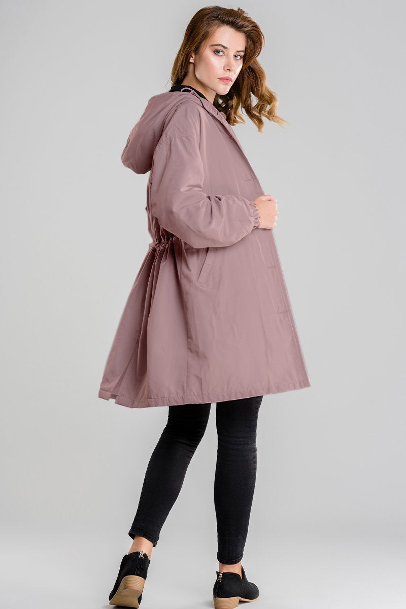 Casual Waterproof Hooded Windbreaker Oversized Rain Jacket For Women | Perfect for Outdoor Activities Sutton James