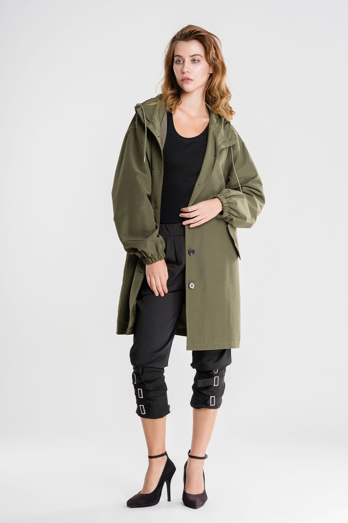 Casual Waterproof Hooded Windbreaker Oversized Rain Jacket For Women | Perfect for Outdoor Activities Sutton James