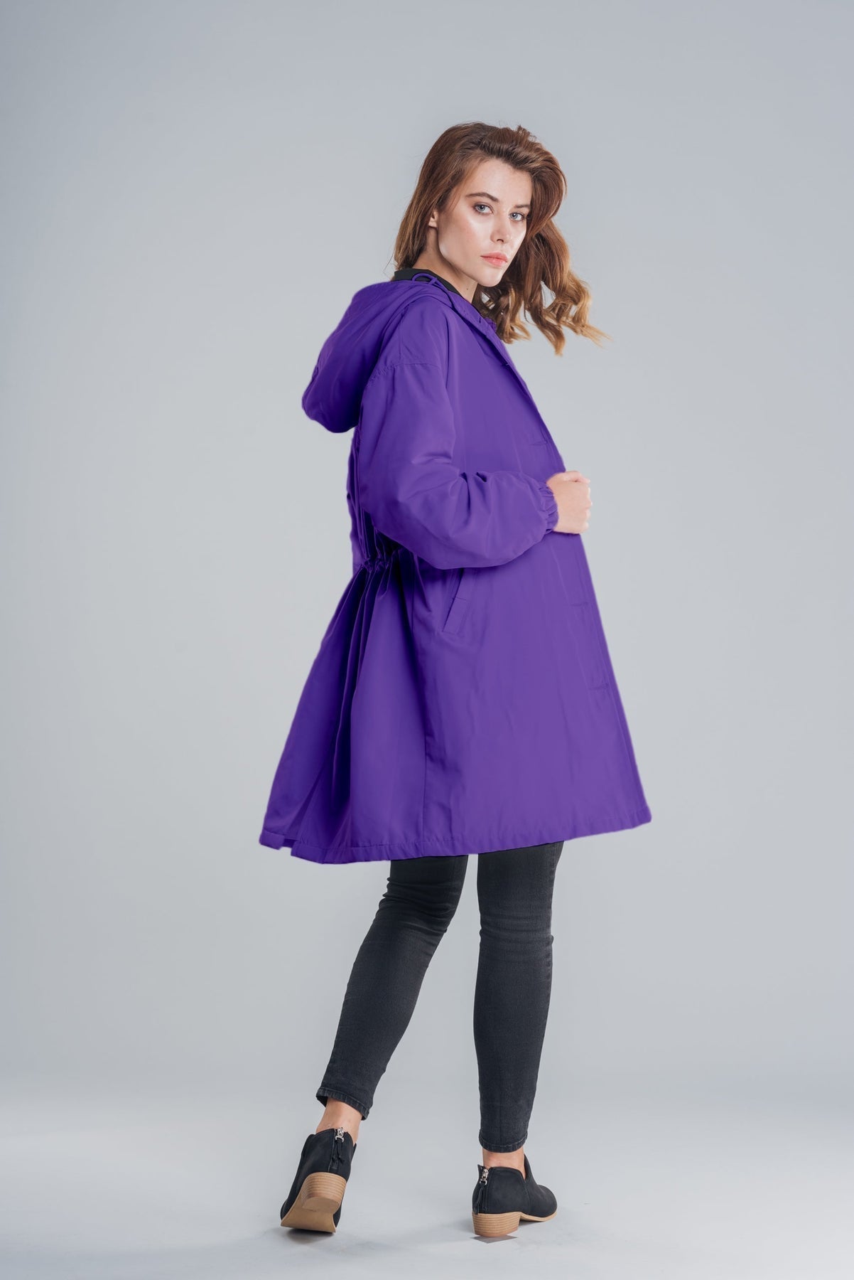 Casual Waterproof Hooded Windbreaker Oversized Rain Jacket For Women | Perfect for Outdoor Activities Sutton James