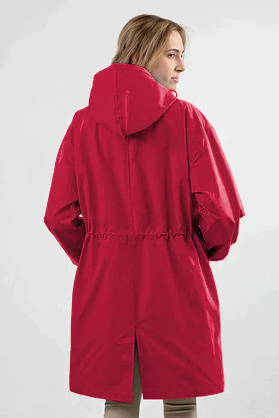 Casual Waterproof Hooded Windbreaker Oversized Rain Jacket For Women | Perfect for Outdoor Activities Sutton James