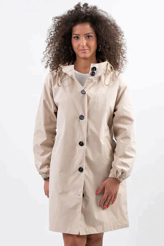 Casual Waterproof Hooded Windbreaker Oversized Rain Jacket For Women | Perfect for Outdoor Activities Sutton James