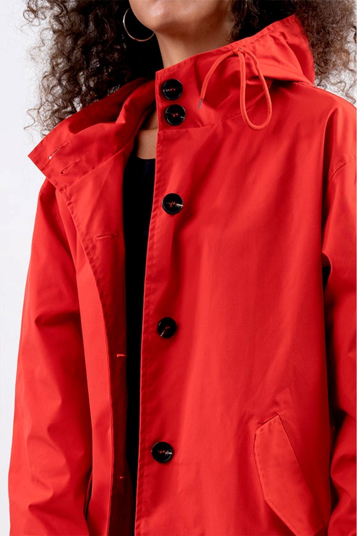 Casual Waterproof Hooded Windbreaker Oversized Rain Jacket For Women | Perfect for Outdoor Activities Sutton James