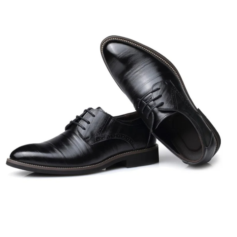 Men's Smart Vegan Leather Oxford Shoes with Classic Lace-Up Closure | Eco-Friendly Materials for All Seasons Sutton James