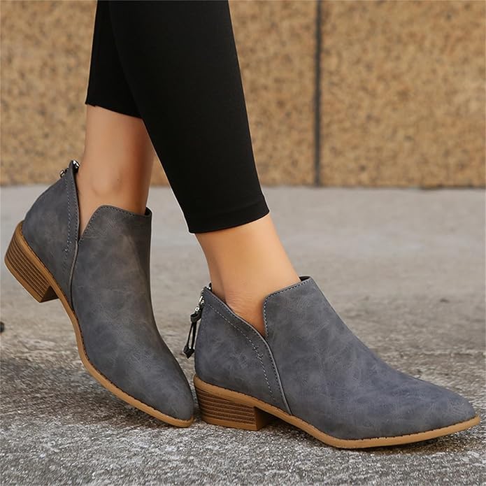 Women's Wedge Heel Pointed Toe Ankle Boots – Sutton James Sutton James