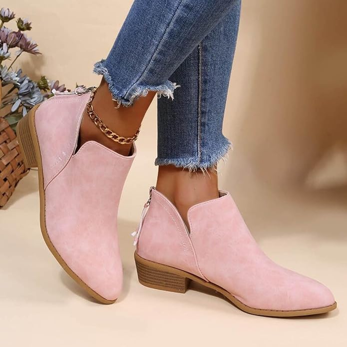Women's Wedge Heel Pointed Toe Ankle Boots – Sutton James Sutton James