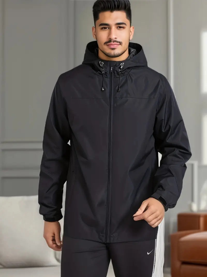 Men's Stylish Hooded Windbreaker - Waterproof Design Sutton James