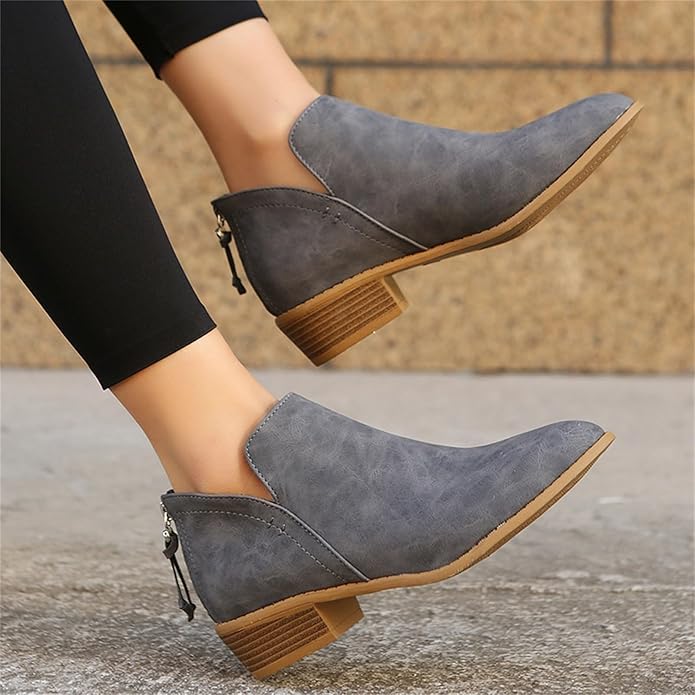 Women's Wedge Heel Pointed Toe Ankle Boots – Sutton James Sutton James