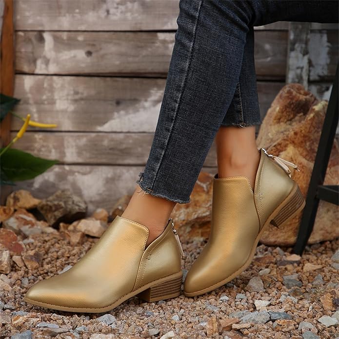 Women's Wedge Heel Pointed Toe Ankle Boots – Sutton James Sutton James