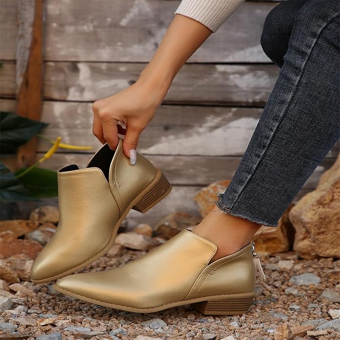 Women's Wedge Heel Pointed Toe Ankle Boots – Sutton James Sutton James