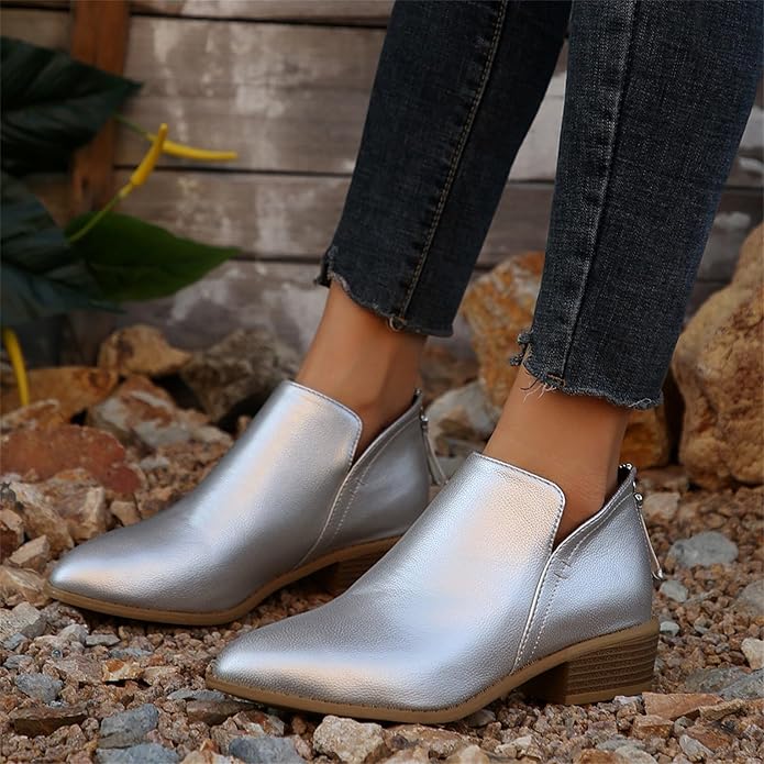 Women's Wedge Heel Pointed Toe Ankle Boots – Sutton James Sutton James