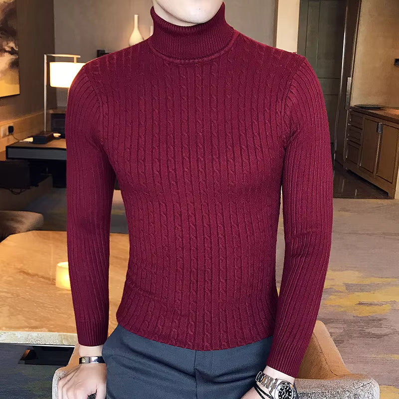 Men's Long Sleeve Turtleneck Jumper Sutton James