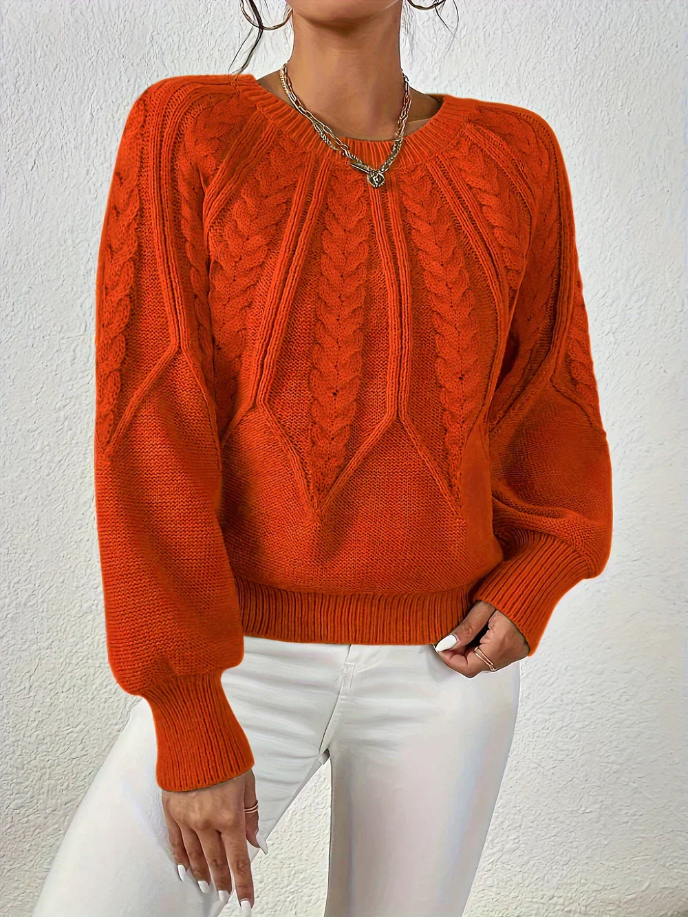 Women's Cable Knit Raglan Sleeve Sweater – Sutton James Sutton James