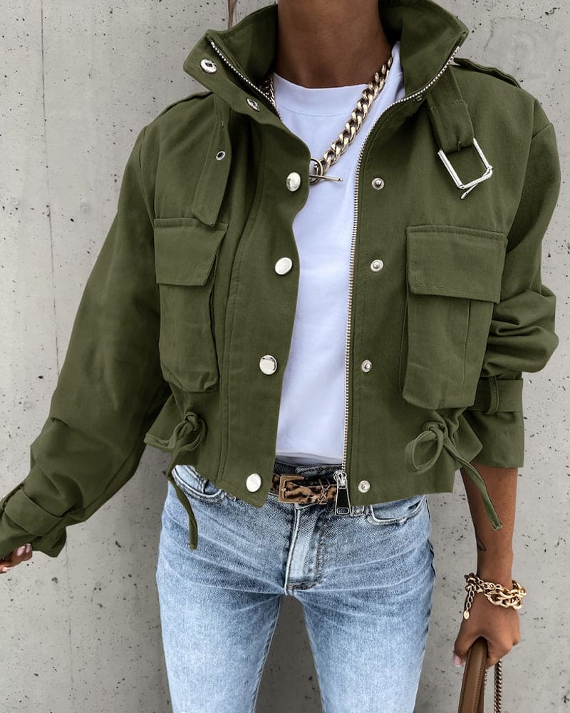 Women's Cropped Utility Jacket – Sutton James Sutton James