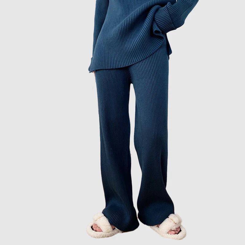 Women's Wide Leg Ribbed Knit Two-Piece Set – Sutton James Sutton James