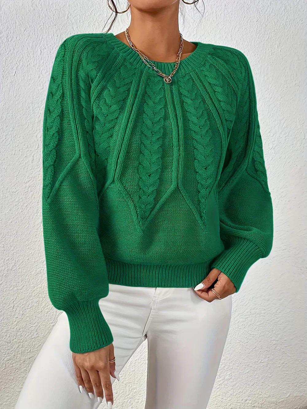 Women's Cable Knit Raglan Sleeve Sweater – Sutton James Sutton James