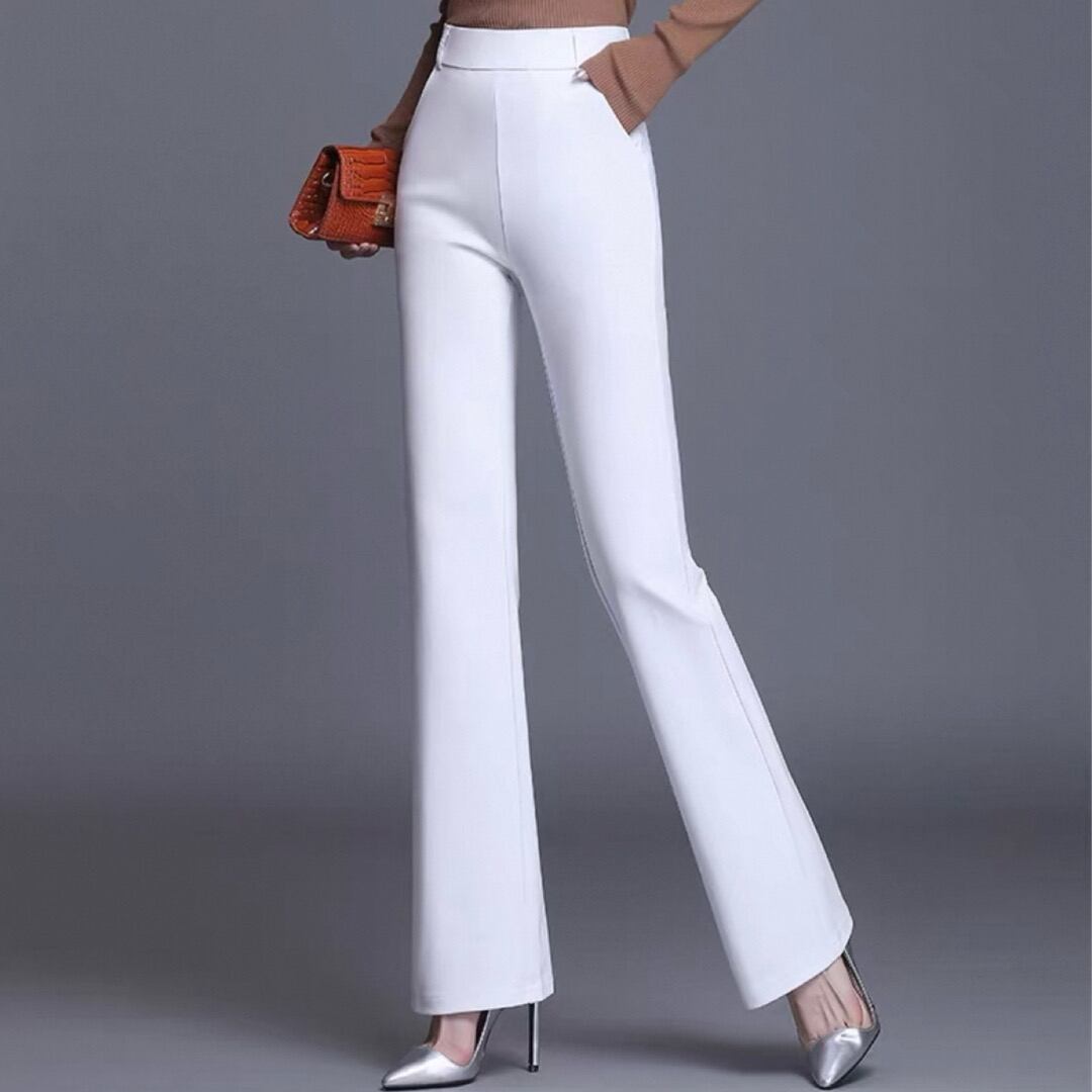 Women's Slim Fit High Waist Flared Pants Sutton James