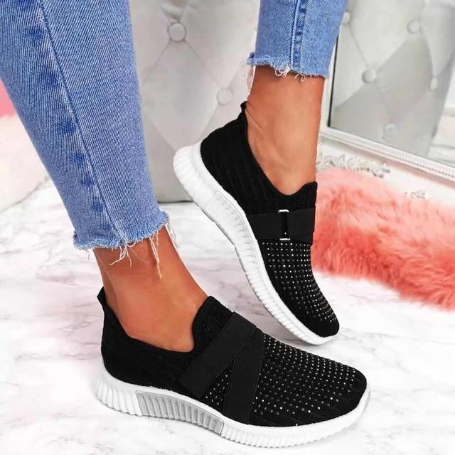 Slip-On Women's Sneakers with Velcro - Improve Your Posture Sutton James