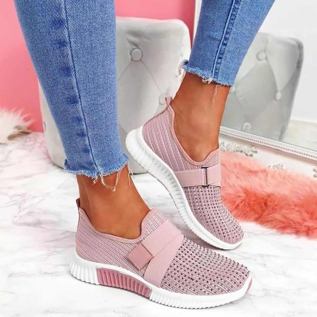 Slip-On Women's Sneakers with Velcro - Improve Your Posture Sutton James