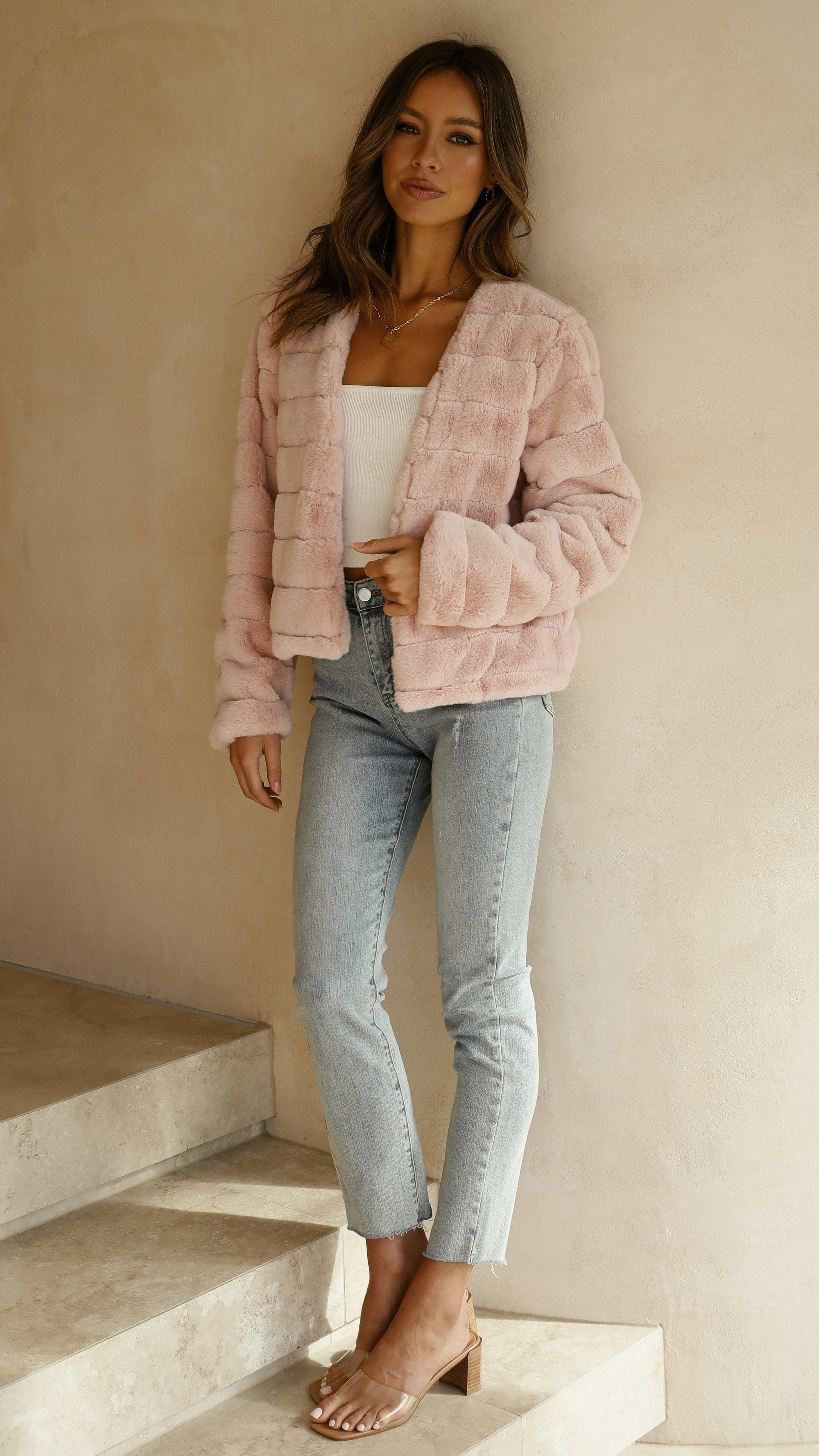 Women's Cropped Faux Fur Jacket – Sutton James Sutton James