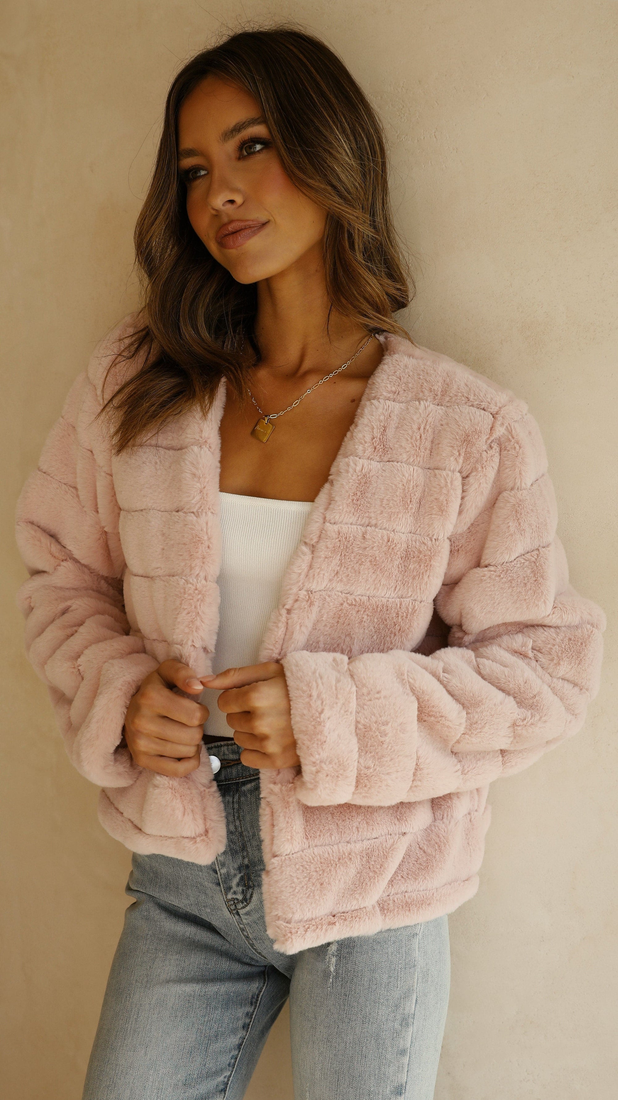Women's Cropped Faux Fur Jacket – Sutton James Sutton James