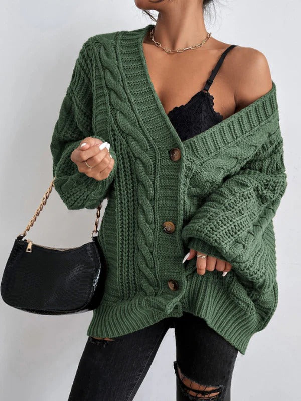 Women's Oversized Cable Knit Cardigan – Sutton James Sutton James