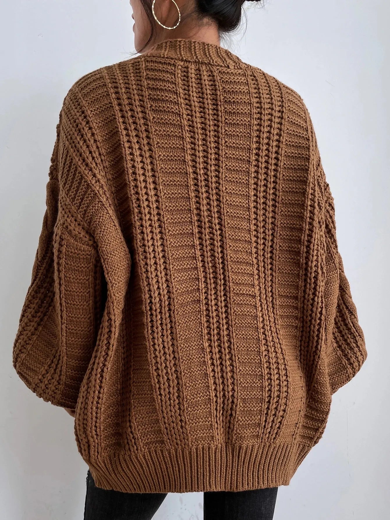 Women's Oversized Cable Knit Cardigan – Sutton James Sutton James