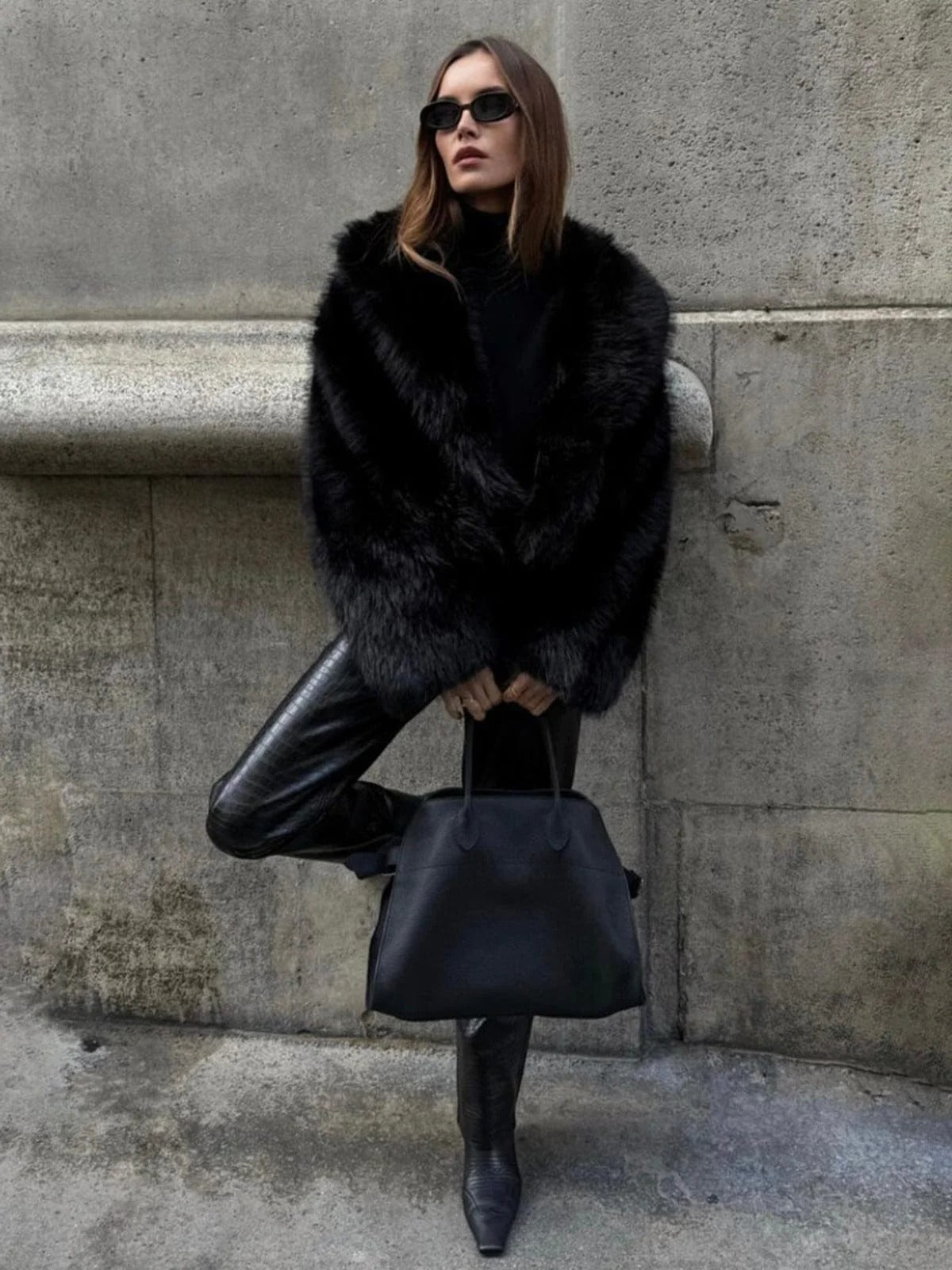 Women's Oversized Faux Fur Coat – Sutton James Sutton James
