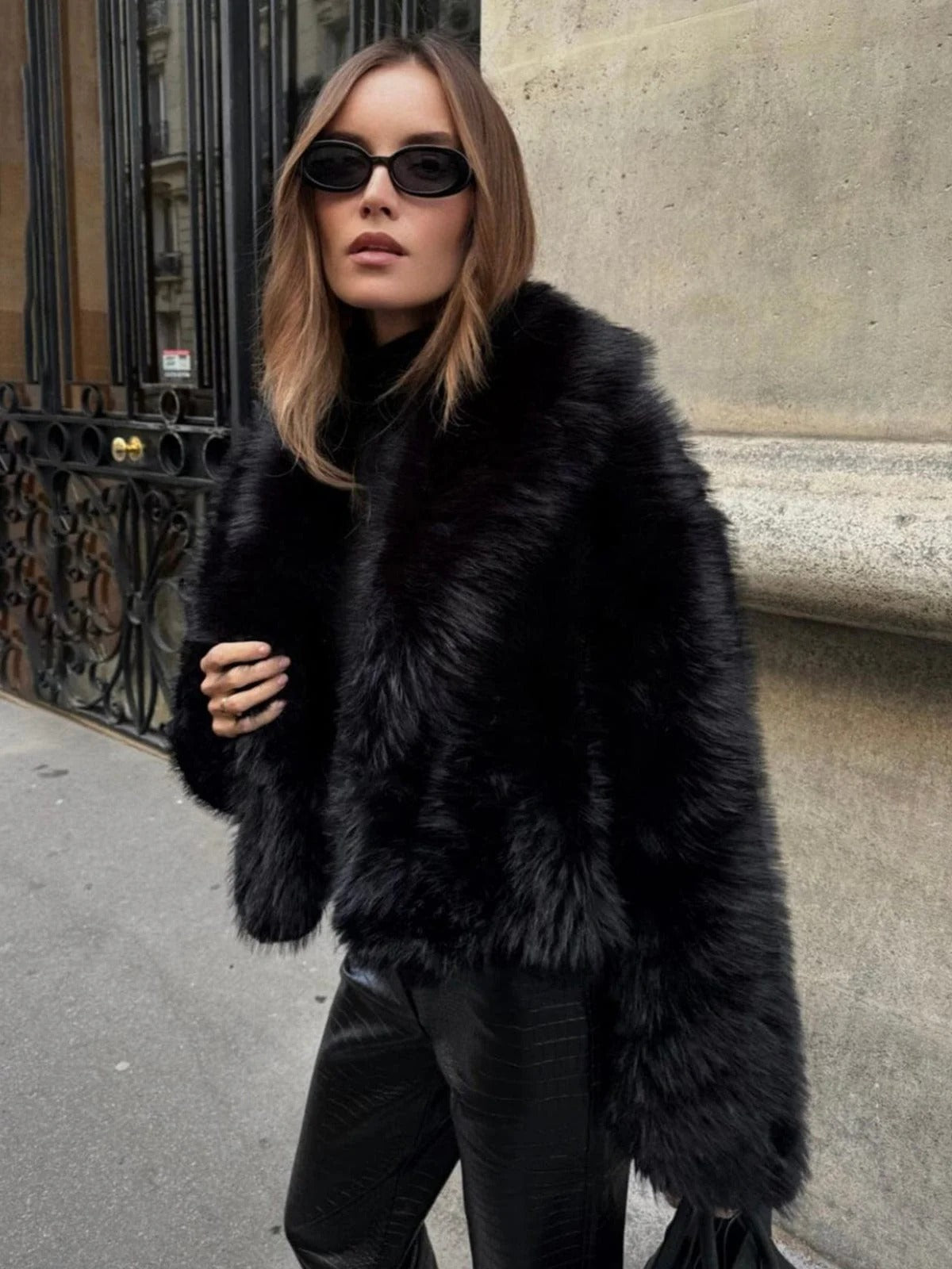 Women's Oversized Faux Fur Coat – Sutton James Sutton James