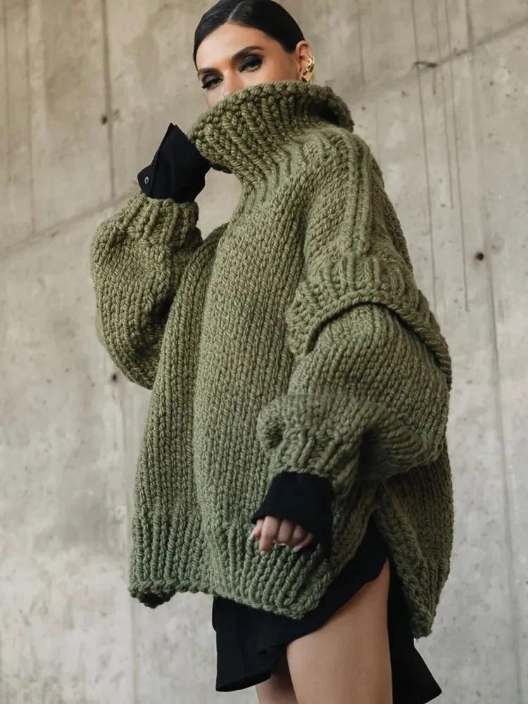 Women's Oversized Chunky Knit Sweater Dress – Sutton James Sutton James