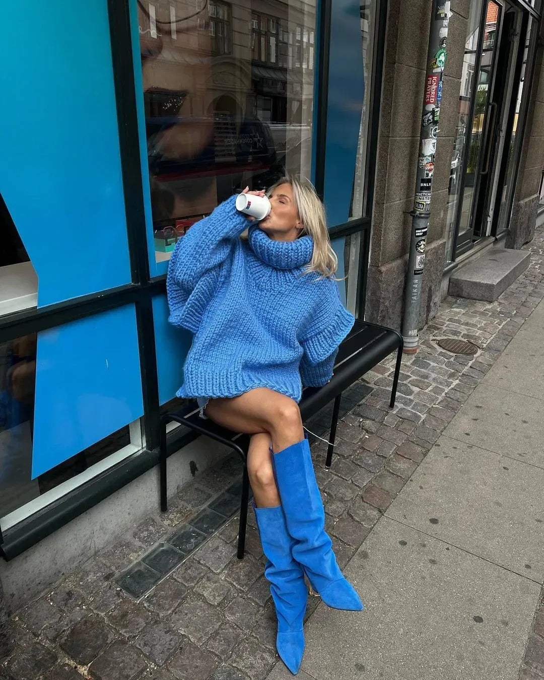 Women's Oversized Chunky Knit Sweater Dress – Sutton James Sutton James