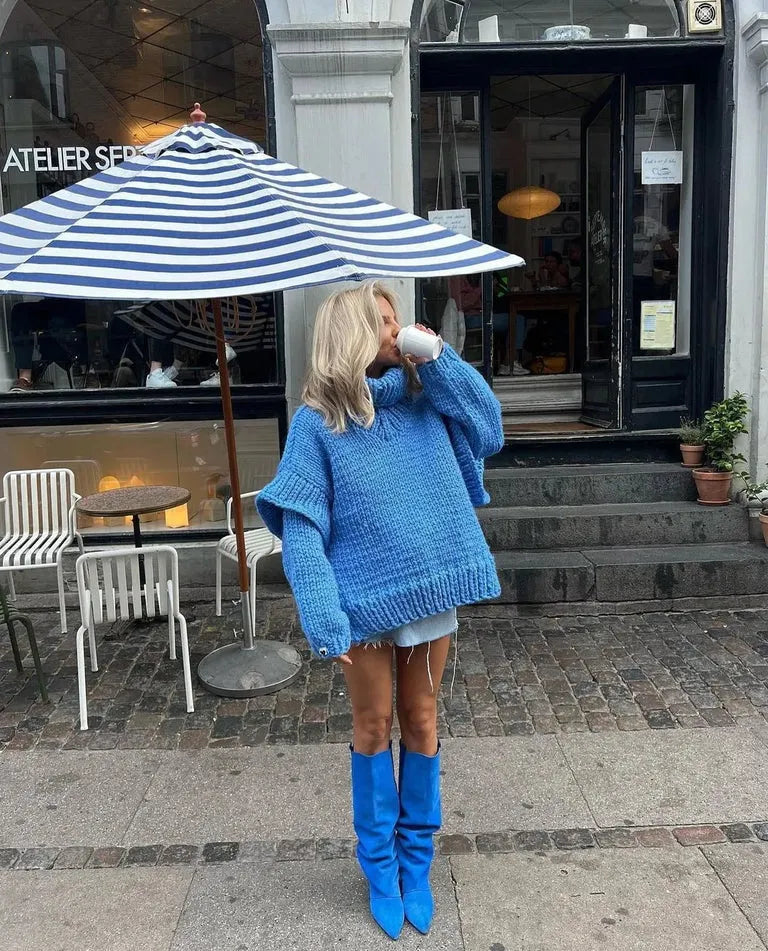 Women's Oversized Chunky Knit Sweater Dress – Sutton James Sutton James