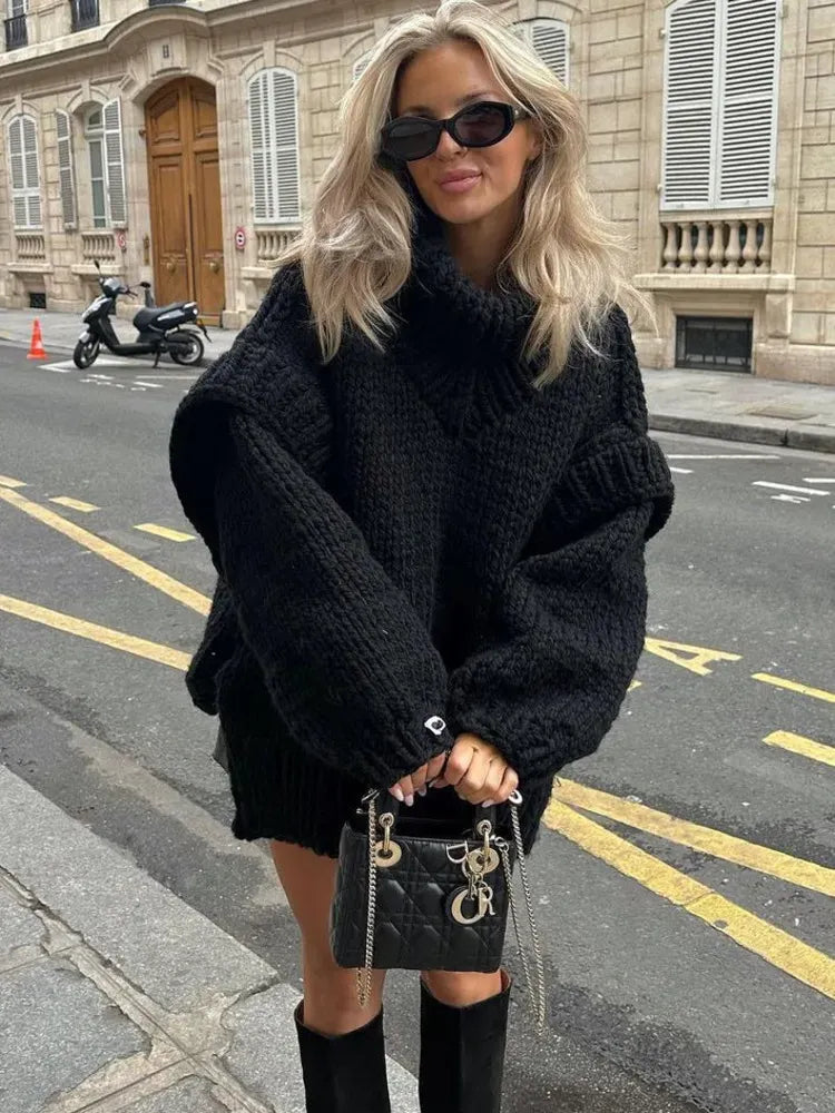 Women's Oversized Chunky Knit Sweater Dress – Sutton James Sutton James